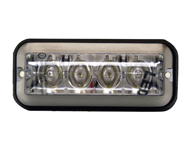 Clear Raised 5 Inch LED Strobe Light