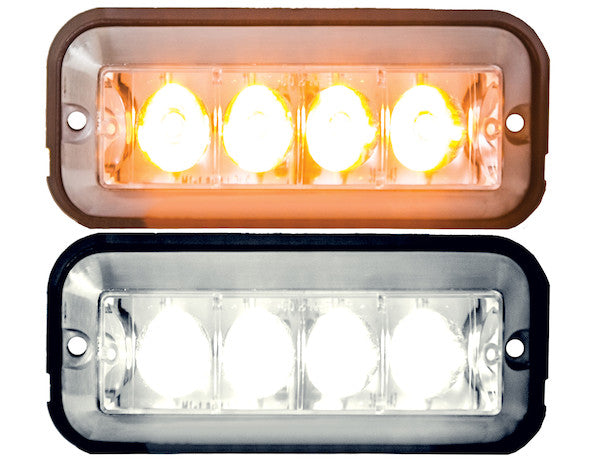 Amber Raised 5 Inch LED Strobe Light 