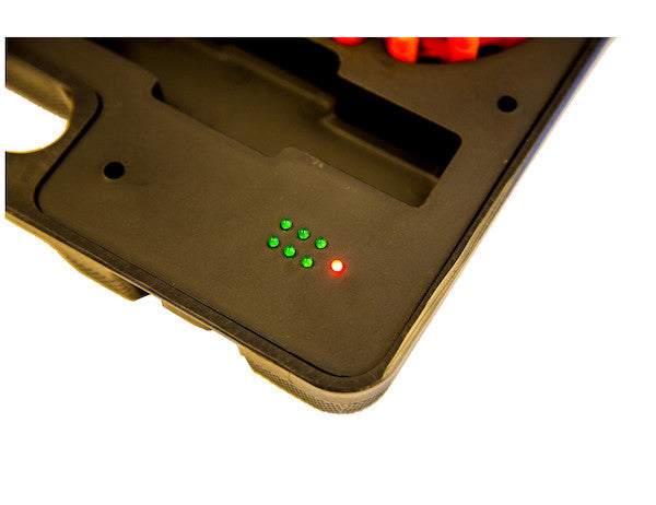 4 Inch Round Rechargeable Strobe/Flare Kit with 6 Flares And Charging Case