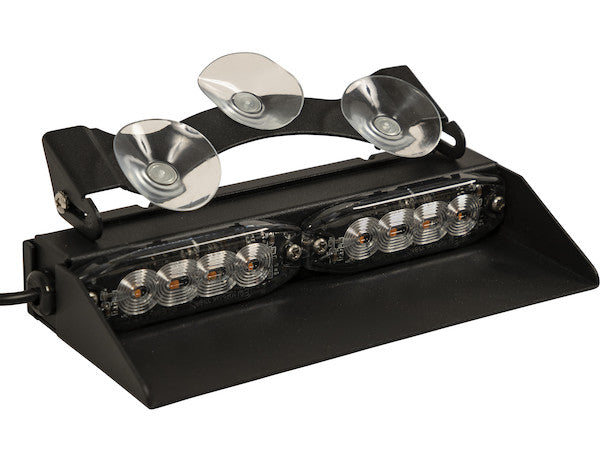 8 in. Amber/Clear Dashboard Light Bar With 8 LED's