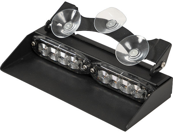 8 in. Amber/Clear Dashboard Light Bar With 8 LED's