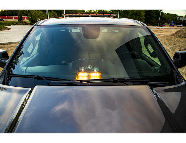 8 in. Amber Dashboard Light Bar With 8 LED's