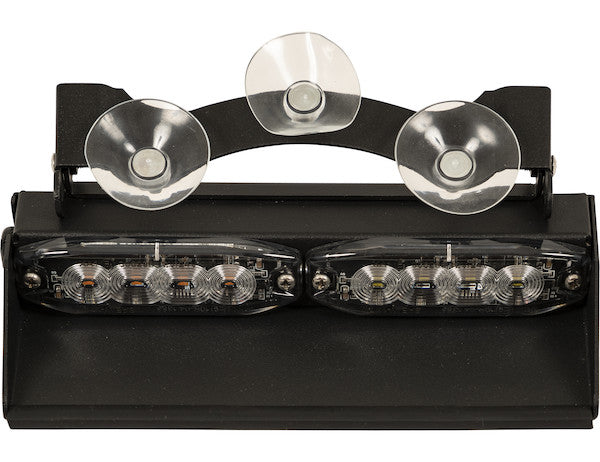 8 in. Amber/Clear Dashboard Light Bar With 8 LED's