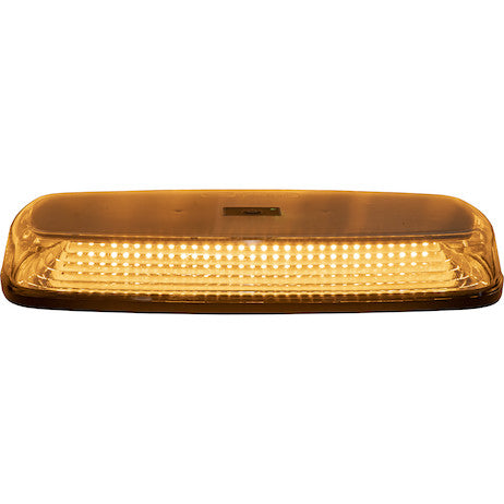 12 Inch Rectangular Wireless LED Mini Light Bar with Wireless Remote - Amber/Green