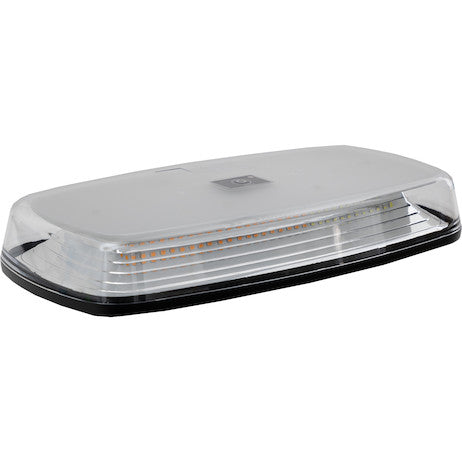 12 Inch Rectangular Wireless LED Mini Light Bar with Wireless Remote - Amber/Clear