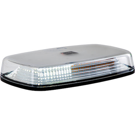 12 Inch Rectangular Wireless LED Mini Light Bar with Wireless Remote - Amber/Clear