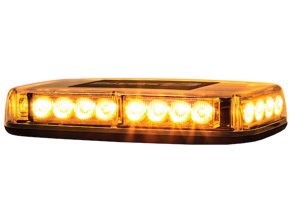 11 Inch Rectangular Multi-Mount Amber LED Mini Light Bar