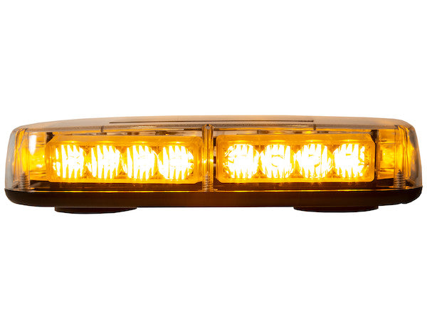 11 Inch Rectangular Multi-Mount Amber LED Mini Light Bar