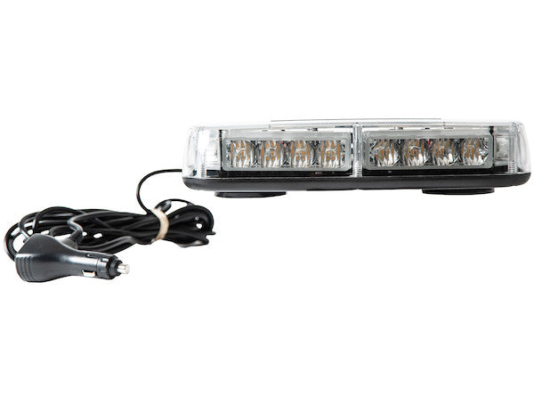 11 Inch Rectangular Multi-Mount Amber LED Mini Light Bar
