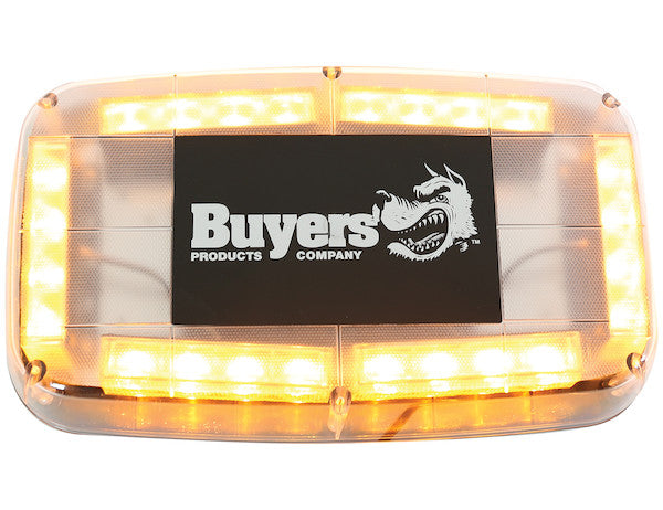 11 Inch Rectangular Multi-Mount Amber LED Mini Light Bar