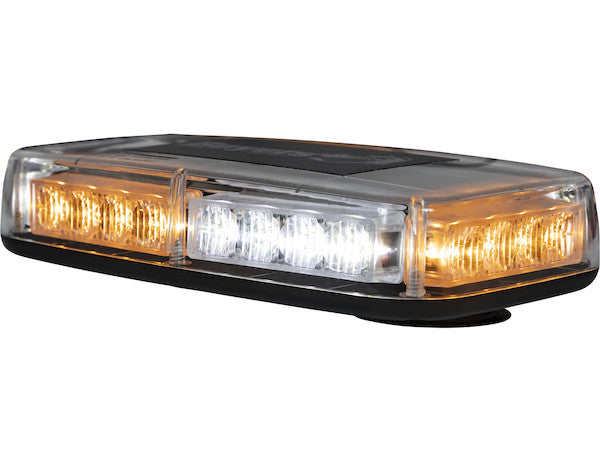 11 Inch Rectangular Multi-Mount Amber/Green LED Mini Light Bar