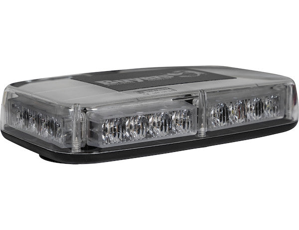 Amber/Clear  11 Inch Rectangular Multi-Mount LED Mini Light Bar