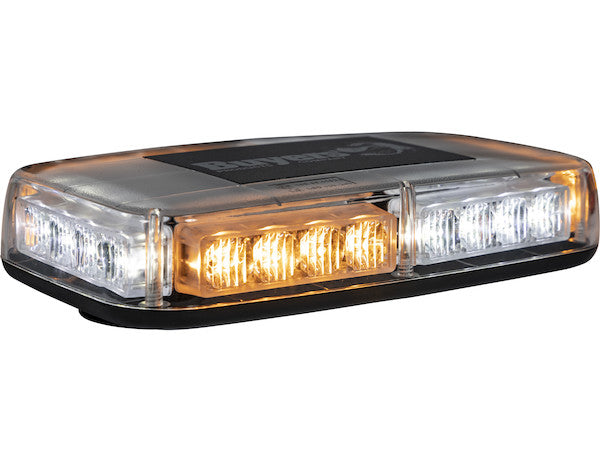 Amber/Clear  11 Inch Rectangular Multi-Mount LED Mini Light Bar