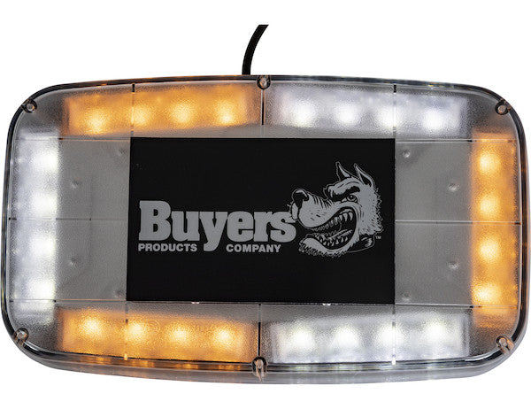Amber/Clear  11 Inch Rectangular Multi-Mount LED Mini Light Bar