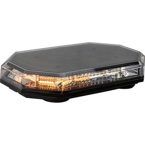 15 Inch Octagonal LED Mini Light Bar - Amber/Clear