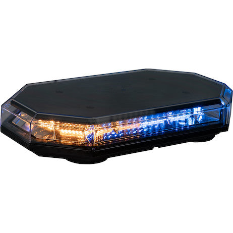 15 Inch Octagonal LED Mini Light Bar - Amber/Blue