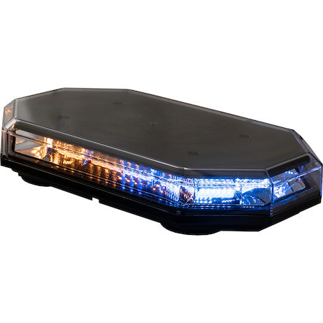 15 Inch Octagonal LED Mini Light Bar - Amber/Blue