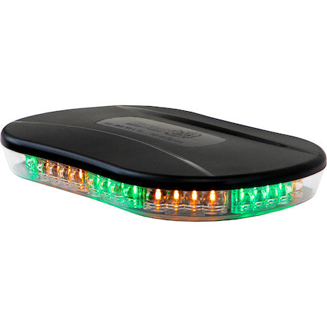 Class 1 Low Profile Oval Mini Light Bar - Amber/Green