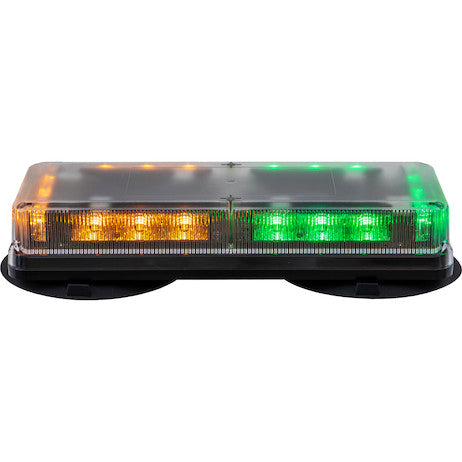 Rectangular 18 LED Mini Light Bar - Amber/Green