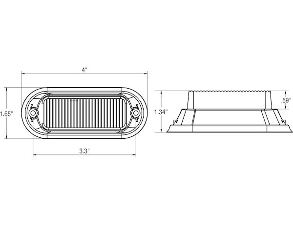 4 Inch Clear LED Strobe Light