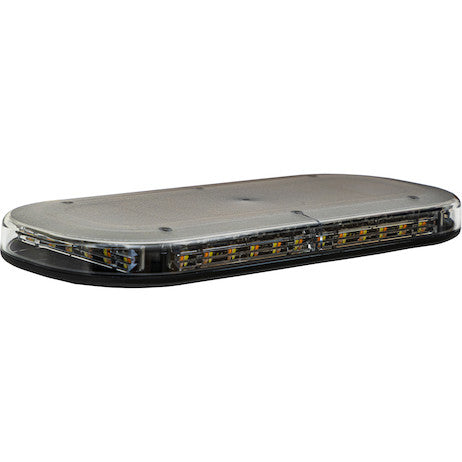 Class 1 Low Profile Oval LED Mini Light Bar - Amber/Clear
