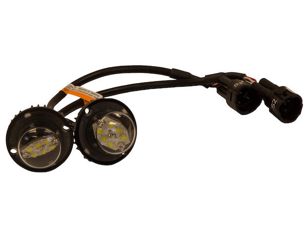 25 Foot Clear Bolt-On Hidden Strobe Kits With In-Line Flashers With 6 LED
