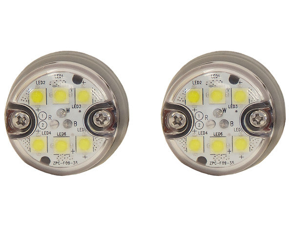 25 Foot Amber Push-On Hideaway Strobe Kit With In-Line Flashers With 6 LED