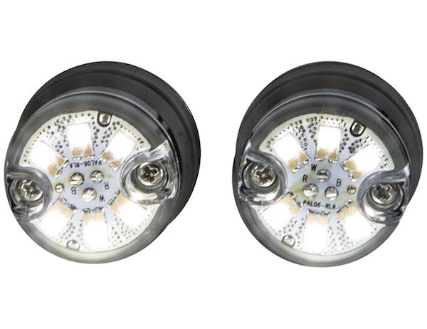 25 Foot Clear Push-On Hideaway Strobe Kit With In-Line Flashers With 6 LED