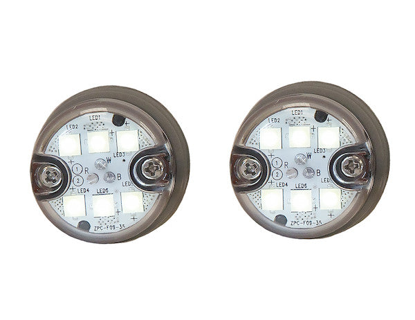 25 Foot Clear Push-On Hideaway Strobe Kit With In-Line Flashers With 6 LED