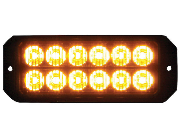 8891702 - Clear/Amber Dual Row 5 Inch LED Strobe Light