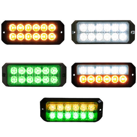 Clear Dual Row 5 Inch LED Strobe Light