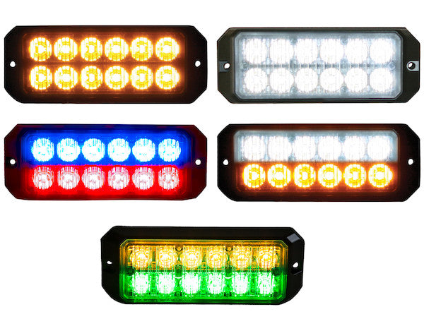 Clear Dual Row 5 Inch LED Strobe Light