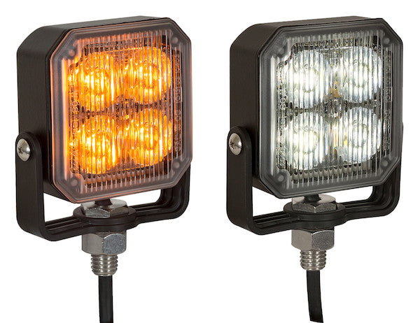 Post-Mounted 3 Inch Amber LED Strobe Light