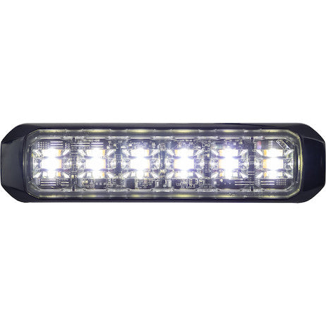 3 1/2 Inch Wide Angle Tri-Color LED Strobe Light, Amber/Green/Clear