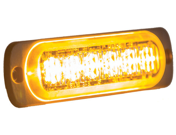 Thin 4.5 Inch Blue Horizontal LED Strobe Light