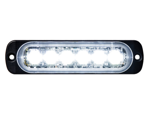 Thin 4.5 Inch Amber Horizontal LED Strobe Light
