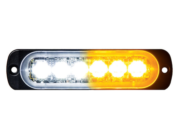 Thin 4.5 Inch Amber Horizontal LED Strobe Light