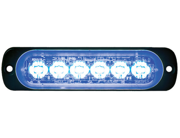Thin 4.5 Inch Amber Horizontal LED Strobe Light