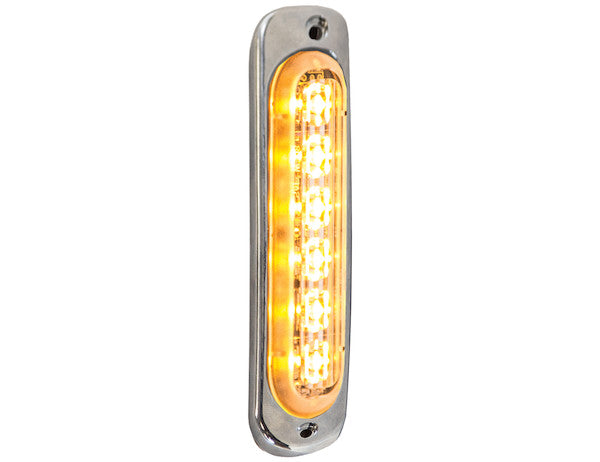 Thin 4.5 Inch Amber Vertical LED Strobe Light