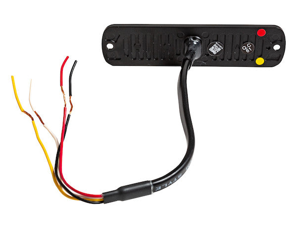 Red/Clear Dual Color Thin 4.5 Inch Wide LED Strobe Light