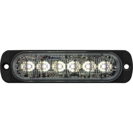 Red/Clear Dual Color Thin 4.5 Inch Wide LED Strobe Light