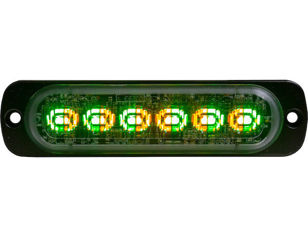 Red/Clear Dual Color Thin 4.5 Inch Wide LED Strobe Light