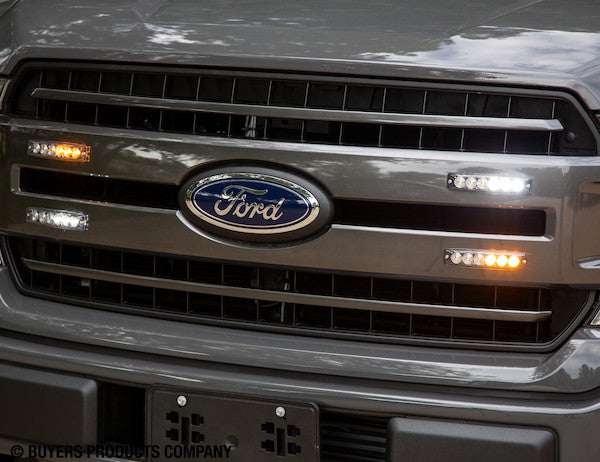 8892208 - Ultra Thin 5 Inch Amber/Blue LED Strobe Light