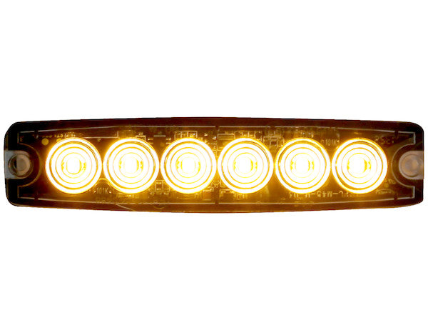 Ultra Thin 5 Inch Amber/Blue LED Strobe Light