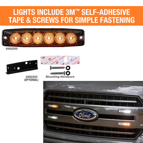 Ultra Thin 5 Inch Clear LED Strobe Light