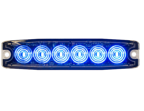 Ultra Thin 5 Inch Blue LED Strobe Light