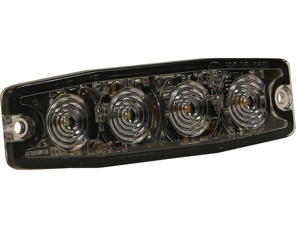 Ultra Thin 4.5 Inch Amber/Clear LED Strobe Light