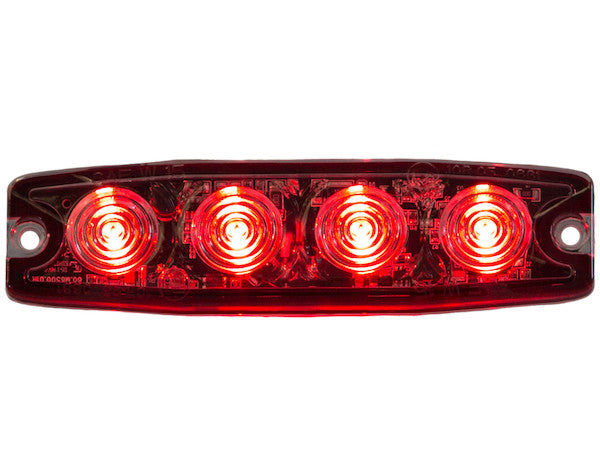Ultra Thin 4.5 Inch Red LED Strobe Light