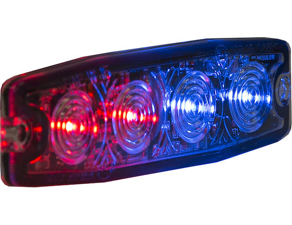 Ultra Thin 4.5 Inch Red/Blue LED Strobe Light