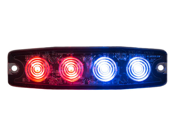 Ultra Thin 4.5 Inch Red/Blue LED Strobe Light